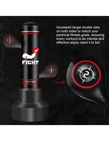 Saco de Boxeo de Pie JUOIFIP 70" para Adultos y Adolescentes