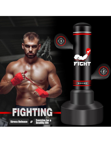 Saco de Boxeo de Pie JUOIFIP 70" para Adultos y Adolescentes