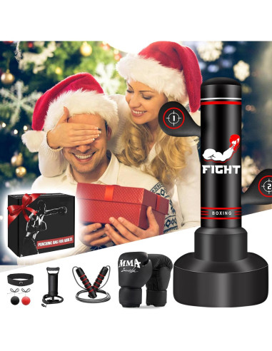 Saco de Boxeo de Pie JUOIFIP 70" para Adultos y Adolescentes