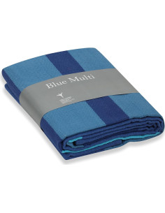 Alfombra de Yoga RAZIIAA 100% Algodón Indio Azul Multicolor 2