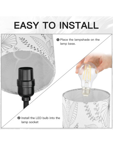 Lámpara de Mesa Táctil CINSARY con 2 Puertos USB y LED