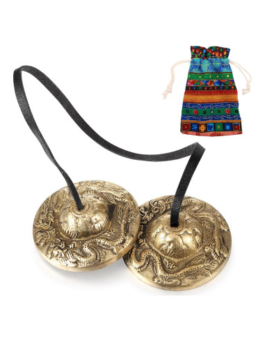 Címbalos Tingsha Tibetanos Boao 6.3 cm para Meditación