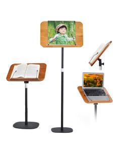 Soporte de Libro Ajustable Blinrfilal 4.69kg Madera 45.7x32cm