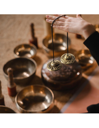 Címbalos Tingsha Tibetanos Boao 6.3 cm para Meditación