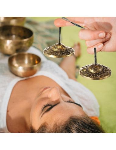 Címbalos Tingsha Tibetanos Boao 6.3 cm para Meditación