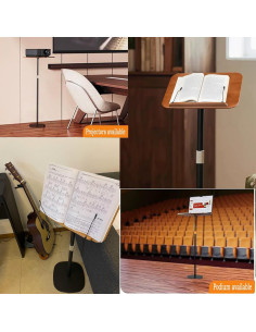 Soporte de Libro Ajustable Blinrfilal 4.69kg Madera 45.7x32cm 2