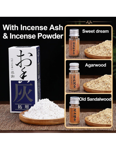 Kit de quemador de incienso RELCHANE 10 piezas con cerámica y latón