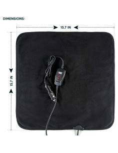 Almohadilla Calentadora ZONETECH Mini 39.9x39.9cm Negra 2