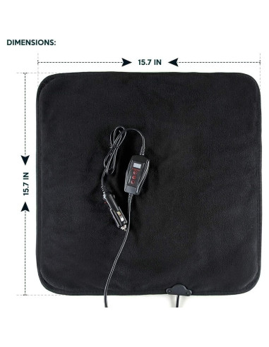 Almohadilla Calentadora ZONETECH Mini 39.9x39.9cm Negra