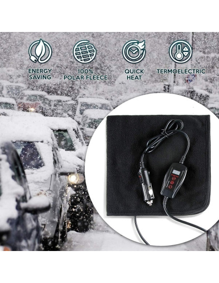 Almohadilla Calentadora ZONETECH Mini 39.9x39.9cm Negra