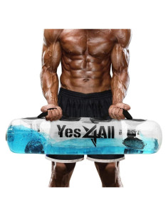 Yes4All Bolsa de Agua Ajustable 20kg para Fitness - Claro