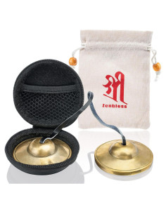 Címbalos Tingsha ZenBless Tibetanos 2.6cm Bronce para Meditación