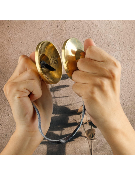 Címbalos Tingsha ZenBless Tibetanos 2.6cm Bronce para Meditación