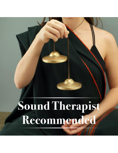 Címbalos Tingsha ZenBless Tibetanos 2.6cm Bronce para Meditación