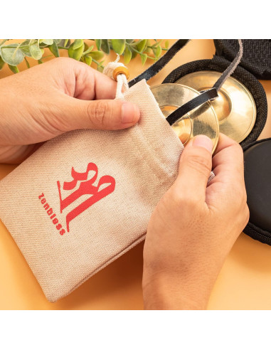 Címbalos Tingsha ZenBless Tibetanos 2.6cm Bronce para Meditación