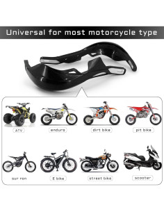 Guardamanos JFG RACING para Motocicleta Universal Negro 2