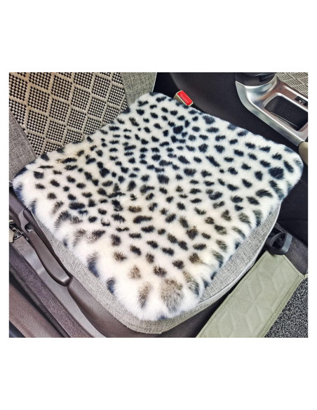 Cojín de Asiento de Coche ACDIAC Piel de Conejo Sintético 1 Pieza