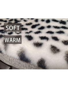 Cojín de Asiento de Coche ACDIAC Piel de Conejo Sintético 1 Pieza 2