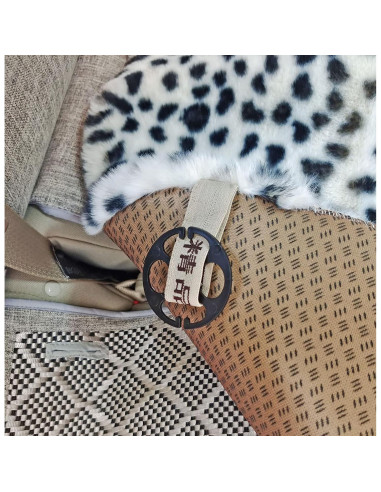 Cojín de Asiento de Coche ACDIAC Piel de Conejo Sintético 1 Pieza