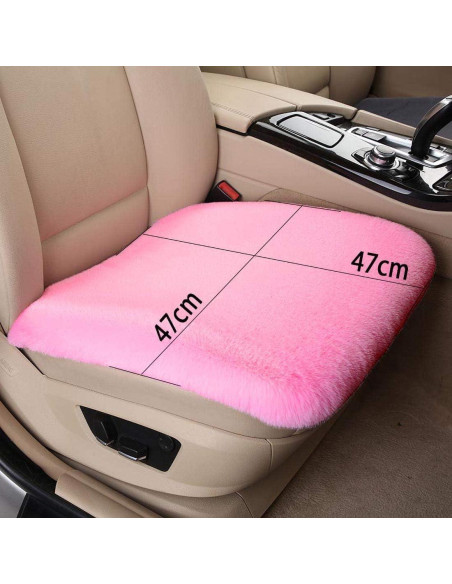 Cojín de Asiento de Coche ACDIAC Piel de Conejo Sintético 1 Pieza