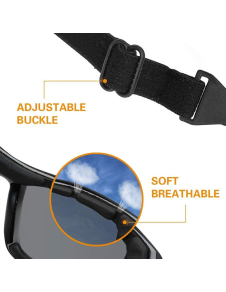 Gafas de Sol Deportivas TERAISE UV400 Ajustables para Ciclismo