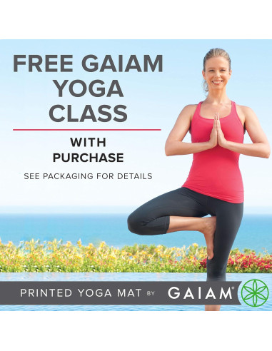 Alfombra de Yoga de Corcho Gaiam 172.72x60.96cm Antideslizante