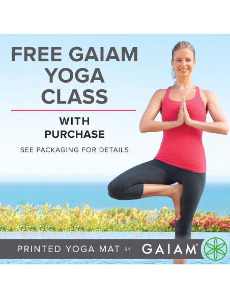 Alfombra de Yoga de Corcho Gaiam 172.72x60.96cm Antideslizante