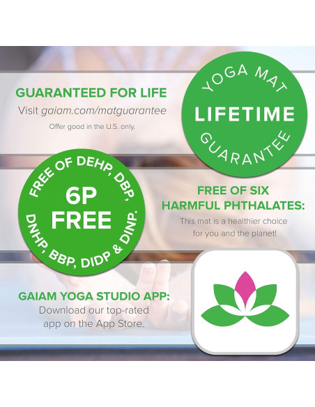 Alfombra de Yoga de Corcho Gaiam 172.72x60.96cm Antideslizante