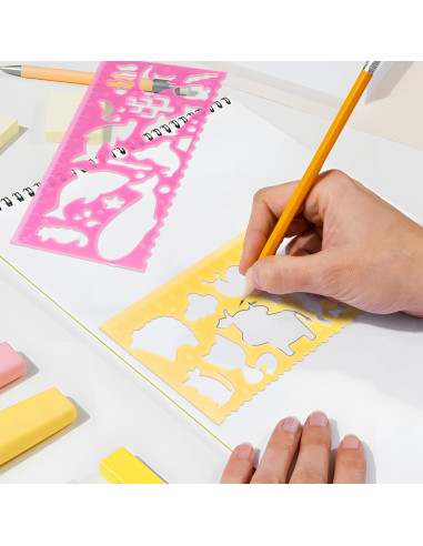 Plantillas para Dibujar Niños PKRFCJ 8 Pcs Animales 15.24 cm