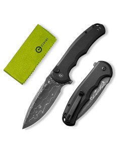 Cuchillo de Bolsillo CIVIVI Button Lock Praxis Damasco 9.06 cm