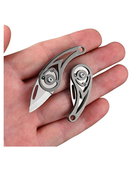 Cuchillo de Bolsillo EDC Tops Home Titanio 6cm Ligero