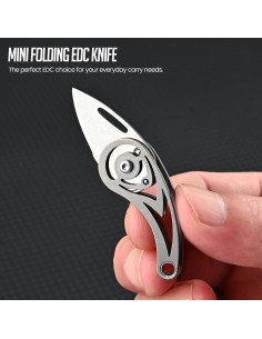 Cuchillo de Bolsillo EDC Tops Home Titanio 6cm Ligero 2