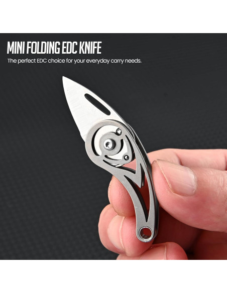 Cuchillo de Bolsillo EDC Tops Home Titanio 6cm Ligero