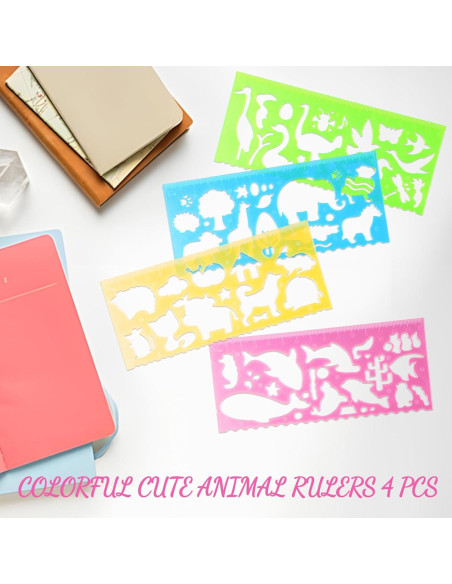 Plantillas para Dibujar Niños PKRFCJ 8 Pcs Animales 15.24 cm