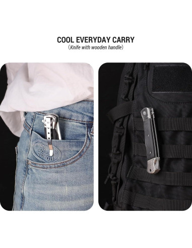 Cuchillo de bolsillo BARRYSAIL 6696 plegable 9.9 cm acero inoxidable