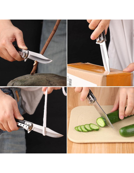 Cuchillo de bolsillo BARRYSAIL 6696 plegable 9.9 cm acero inoxidable