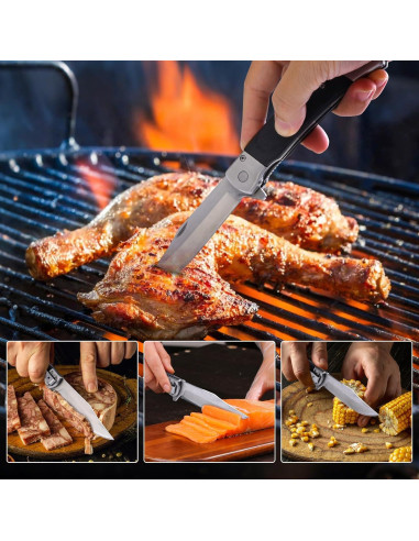 Cuchillo de bolsillo BARRYSAIL 6696 plegable 9.9 cm acero inoxidable