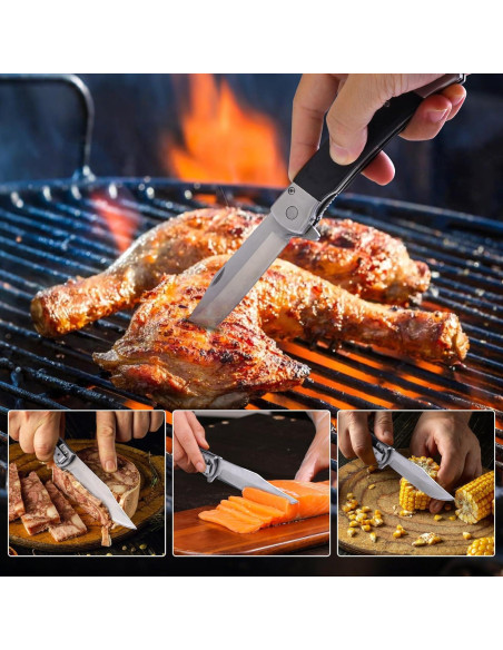 Cuchillo de bolsillo BARRYSAIL 6696 plegable 9.9 cm acero inoxidable