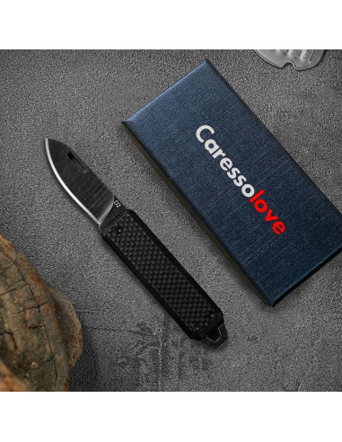 Cuchillo de bolsillo Caressolove G10 EDC 10.99 cm Negro