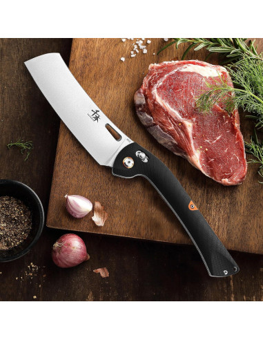 Cuchillo de Chef Plegable SENBON G10 Acero Inoxidable 440 12.19 cm