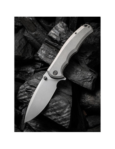 Cuchillo Plegable WeKnife Praxis Titanio 9.53 cm EDC