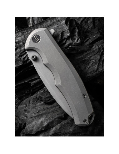 Cuchillo Plegable WeKnife Praxis Titanio 9.53 cm EDC