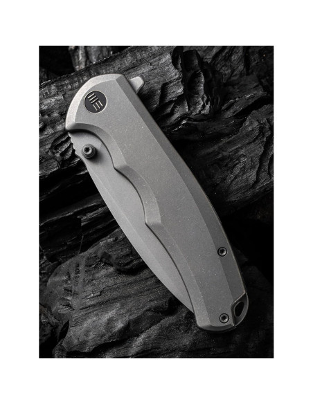 Cuchillo Plegable WeKnife Praxis Titanio 9.53 cm EDC