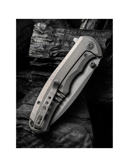 Cuchillo Plegable WeKnife Praxis Titanio 9.53 cm EDC