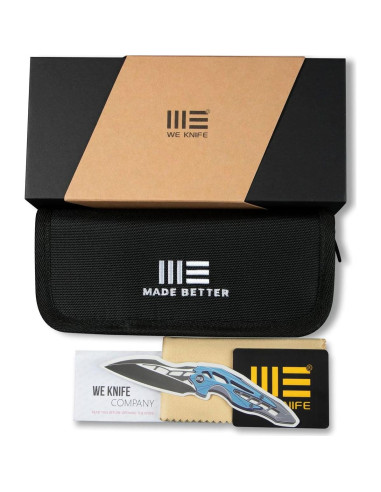 Cuchillo Plegable WeKnife Praxis Titanio 9.53 cm EDC