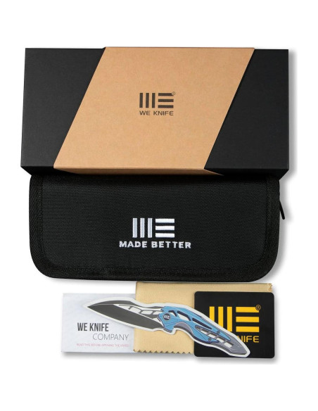 Cuchillo Plegable WeKnife Praxis Titanio 9.53 cm EDC