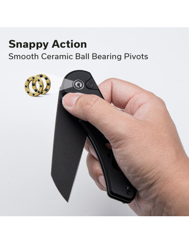 Cuchillo de Bolsillo CIVIVI Pragma Prime 8.86 cm Plegable Negro