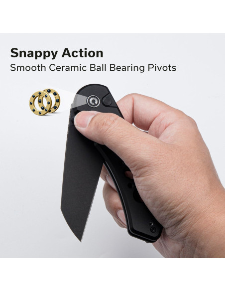 Cuchillo de Bolsillo CIVIVI Pragma Prime 8.86 cm Plegable Negro