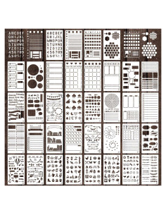 36 Plantillas de Diario eageus 4x7 Pulgadas Reutilizables