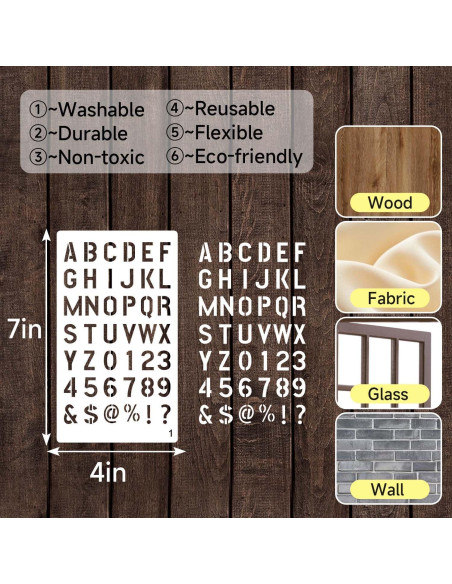 36 Plantillas de Diario eageus 4x7 Pulgadas Reutilizables